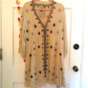 Boho FREE PEOPLE peasant dress